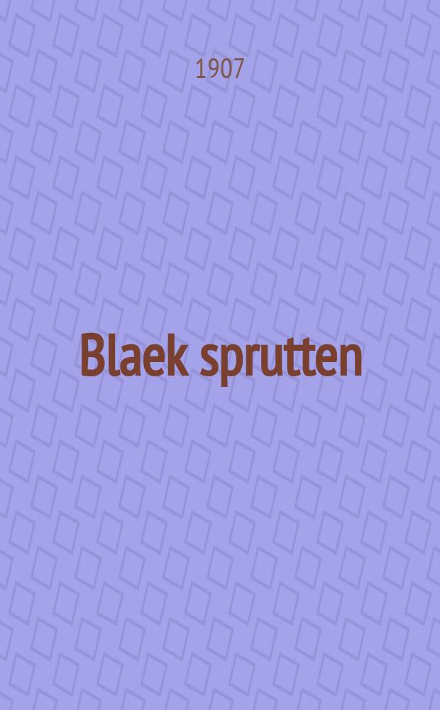 Blaek sprutten