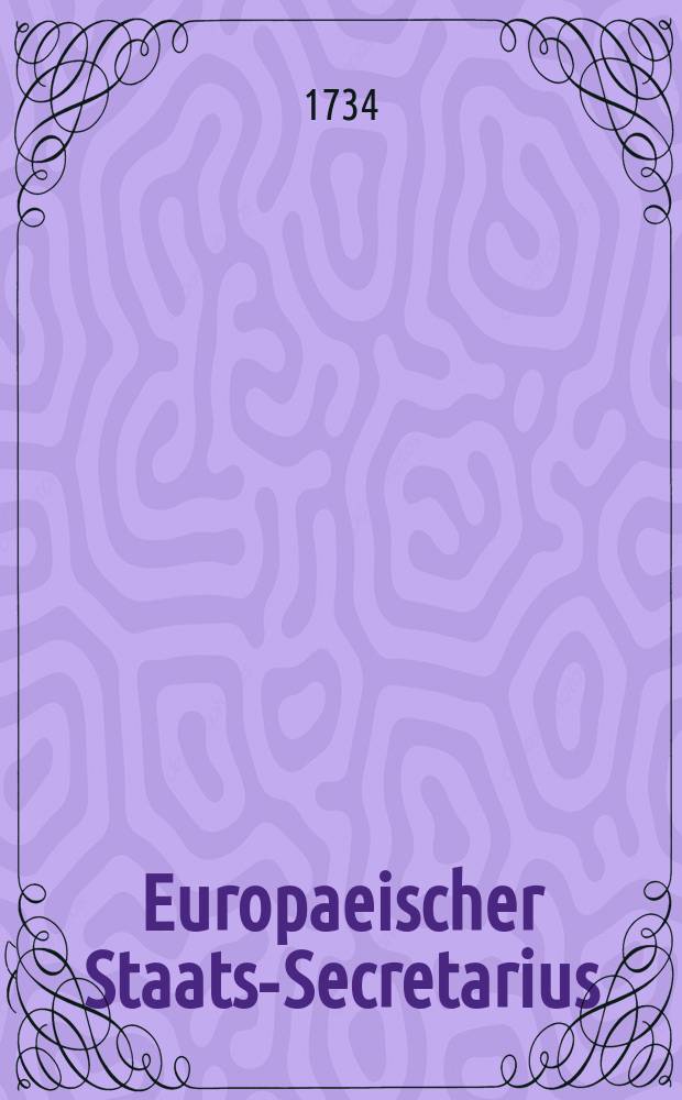 Europaeischer Staats-Secretarius