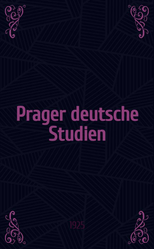 Prager deutsche Studien