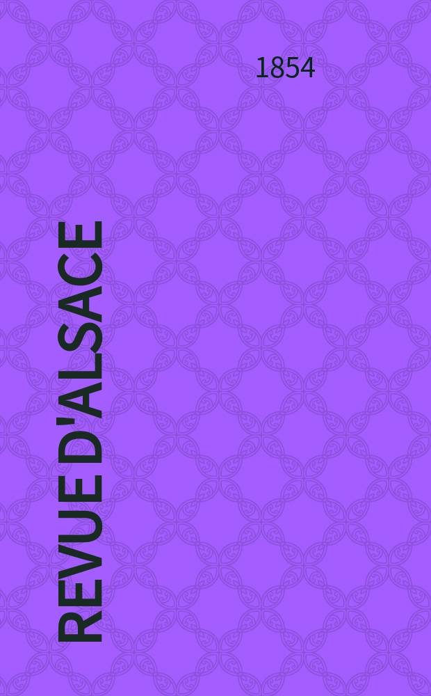 Revue d'Alsace