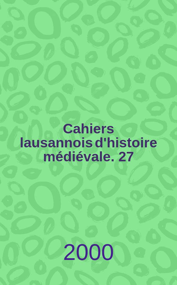 Cahiers lausannois d'histoire médiévale. 27 : Pierre II de Savoie = Пьер II Савойский ("Маленький Шарлемань")(-1268)