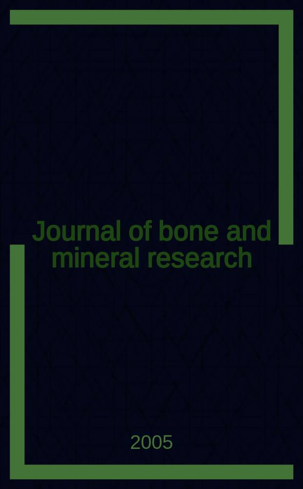 Journal of bone and mineral research : The offic. j. of Amer. soc. for bone and mineral research. Vol. 20, № 12