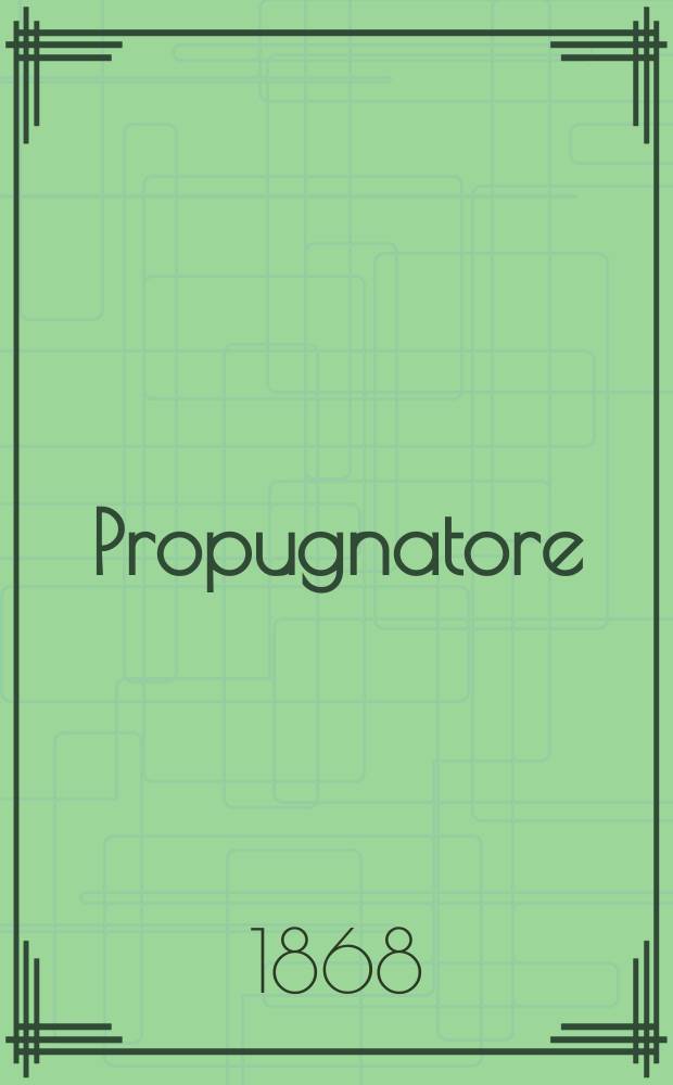 Propugnatore