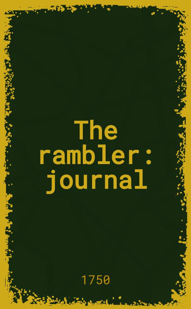 The rambler : journal
