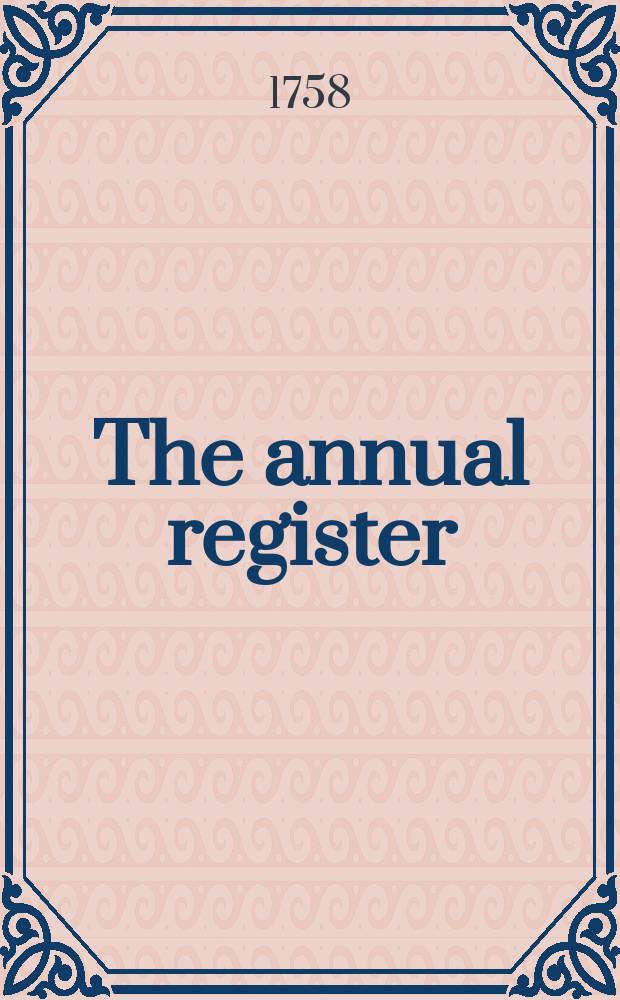 The annual register
