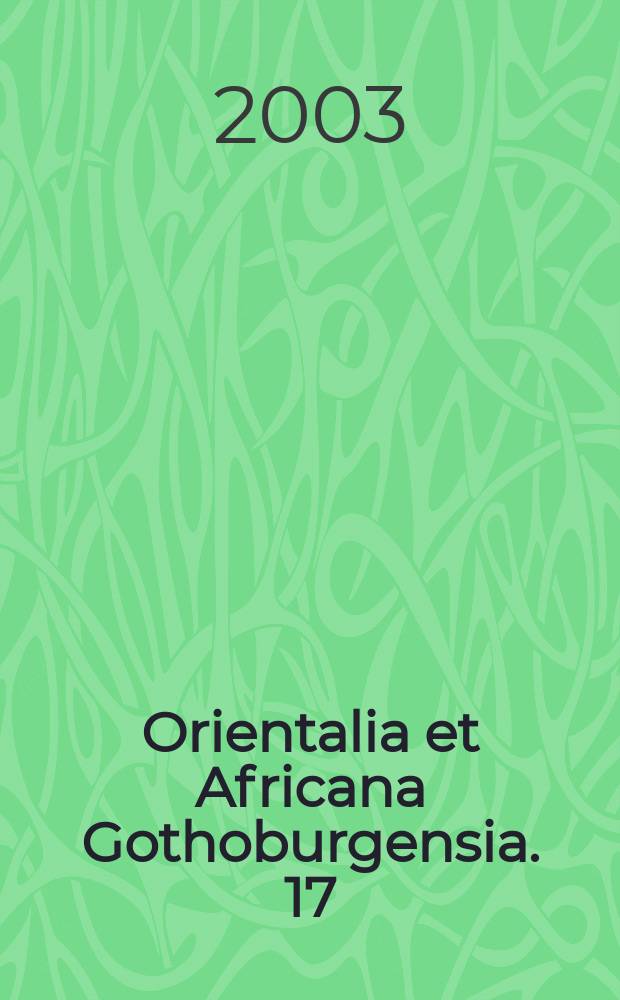 Orientalia et Africana Gothoburgensia. 17 : The languages of Tanzania