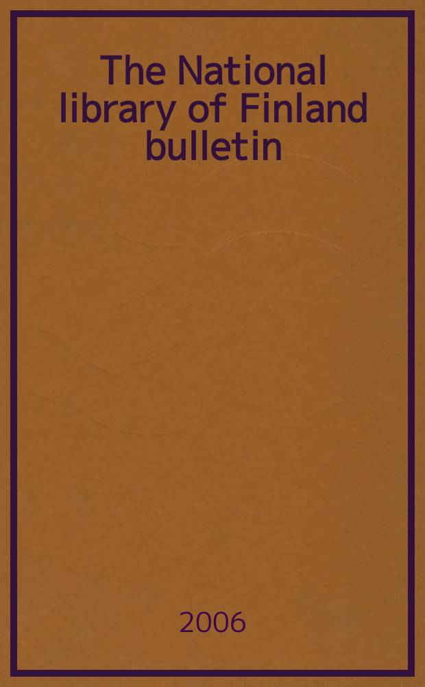 The National library of Finland bulletin