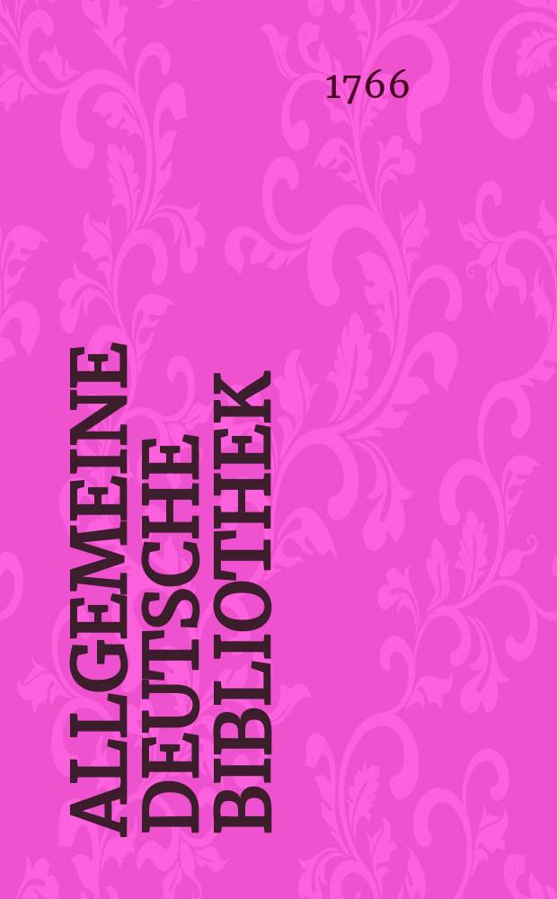 Allgemeine deutsche Bibliothek