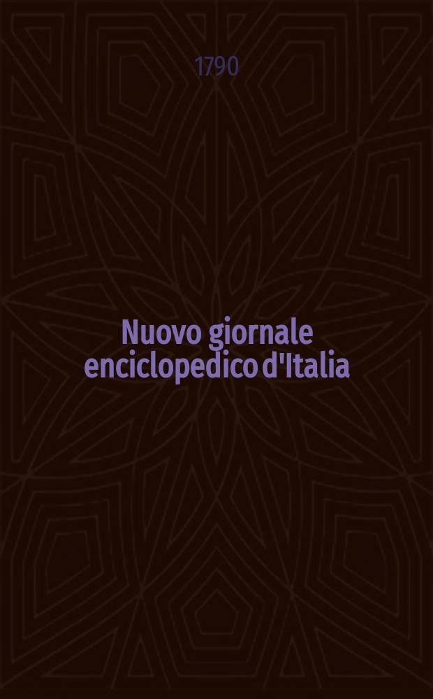 Nuovo giornale enciclopedico d'Italia