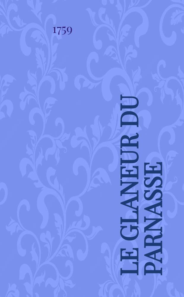 Le glaneur du Parnasse