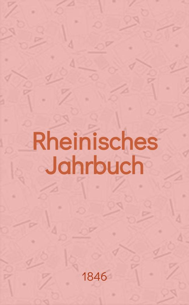 Rheinisches Jahrbuch