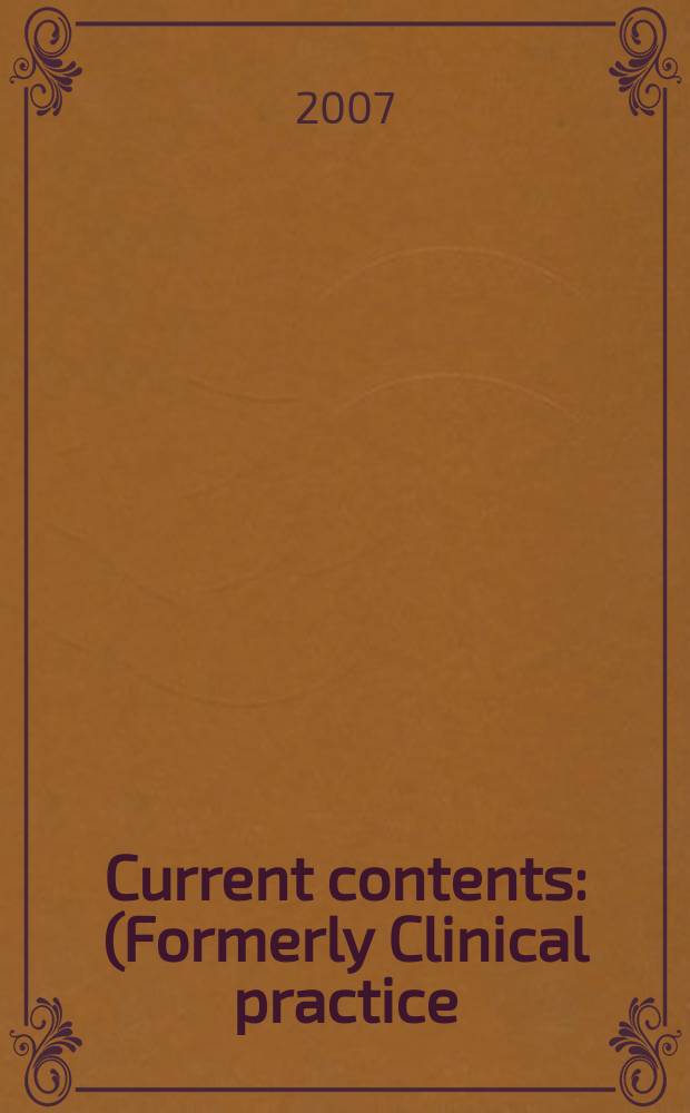 Current contents : (Formerly Clinical practice). Vol. 35, № 4