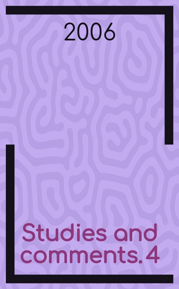 Studies and comments. 4 : India's new dynamics in foreign policy = Новая динамика внешней политики Индии
