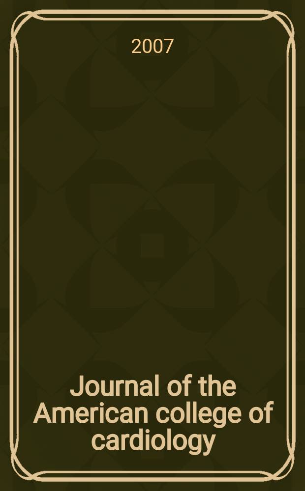 Journal of the American college of cardiology : JACC. Vol. 50, № 13