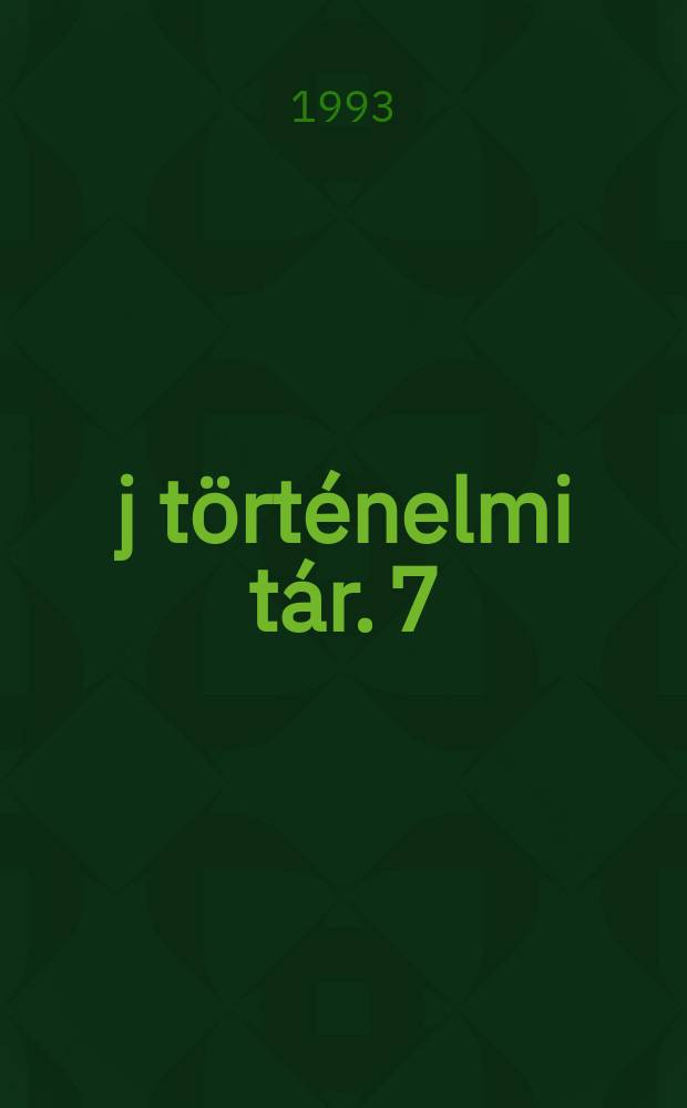 Új történelmi tár. 7 : Norvég követjelentések Magyarorzágról 1947-1958 = Норвежские доклады о Венгрии, 1947-1958