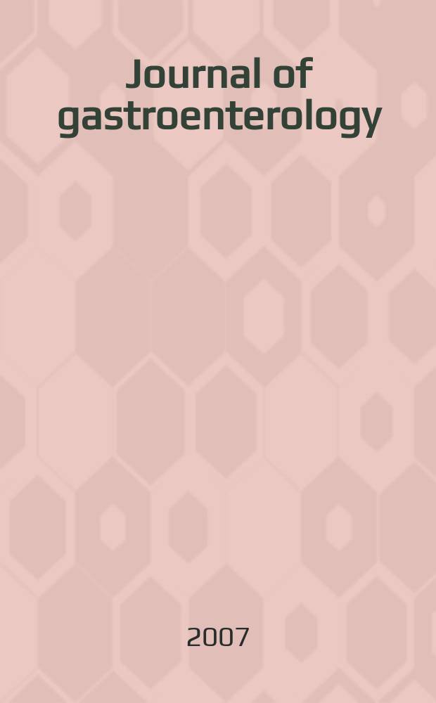 Journal of gastroenterology : Off. publ. of the Jap. soc. of gastroenterology. Vol. 42, № 12