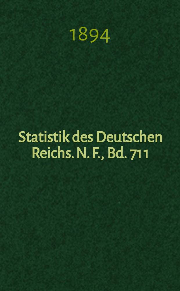 Statistik des Deutschen Reichs. N. F., Bd. 71 [1] : (Tabellenwerk)