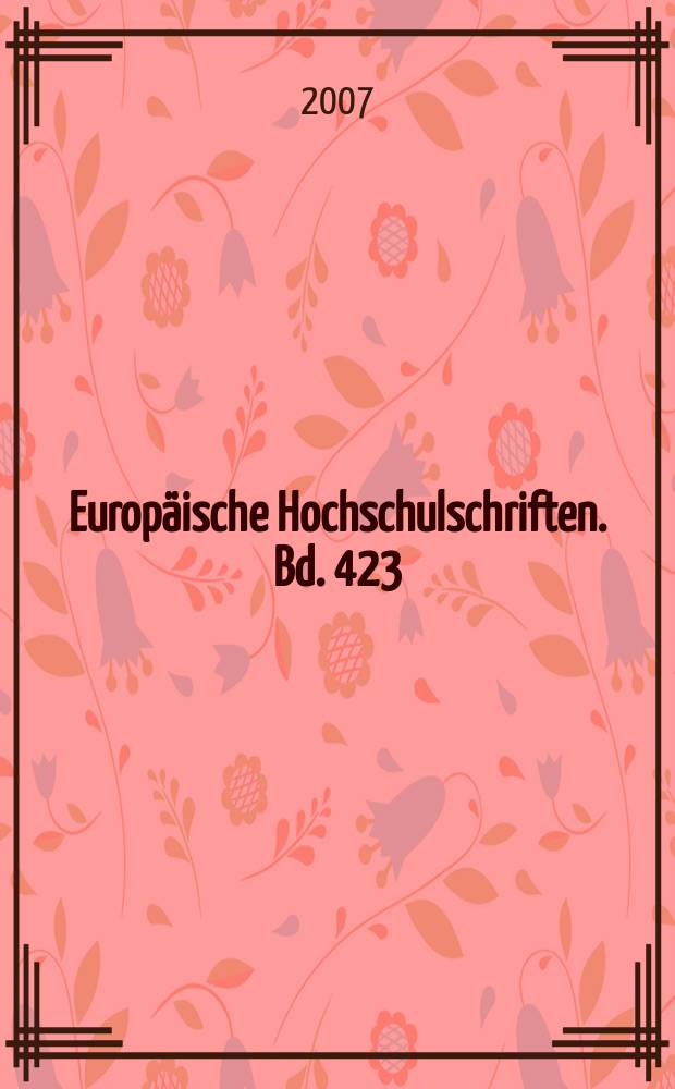 Europäische Hochschulschriften. Bd. 423 : Schloss Schönfeld bei Großenhain und sein Umbau in den Formen der Neorenaissance 1882-1884 = Замок Шенфельд и изменения в формах неоренессанса 1882 - 1884