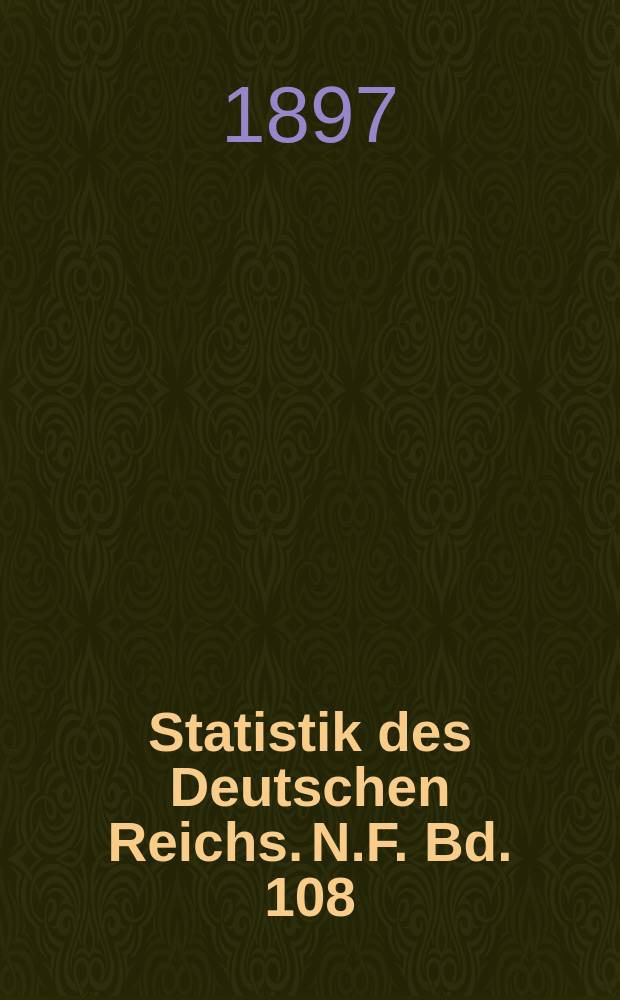 Statistik des Deutschen Reichs. N.F. Bd. 108 : Berufs- und Gewerbezählung vom 14. Juni 1895 = Профессиональная статистика немецких больших городов ч.2