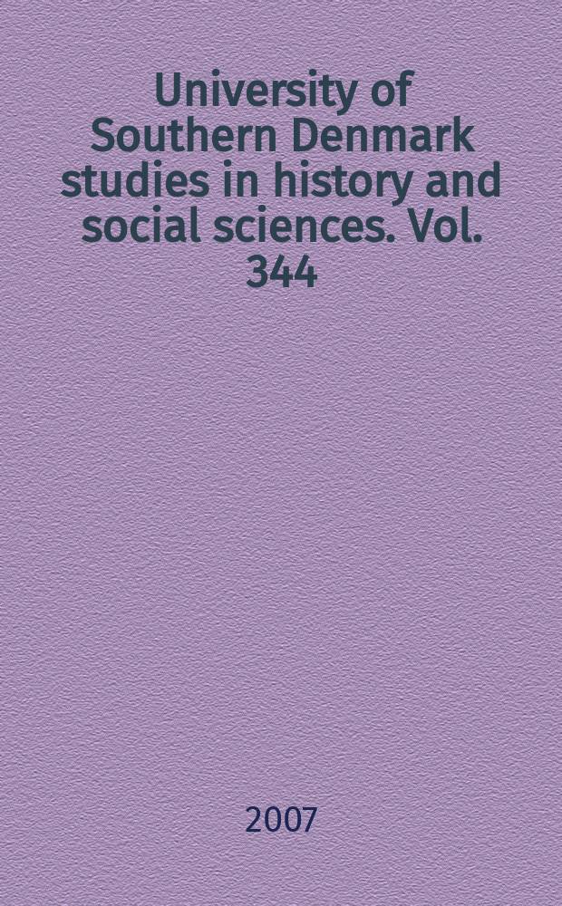 University of Southern Denmark studies in history and social sciences. Vol. 344 : Passion og paranoia = Страсть и паранойя