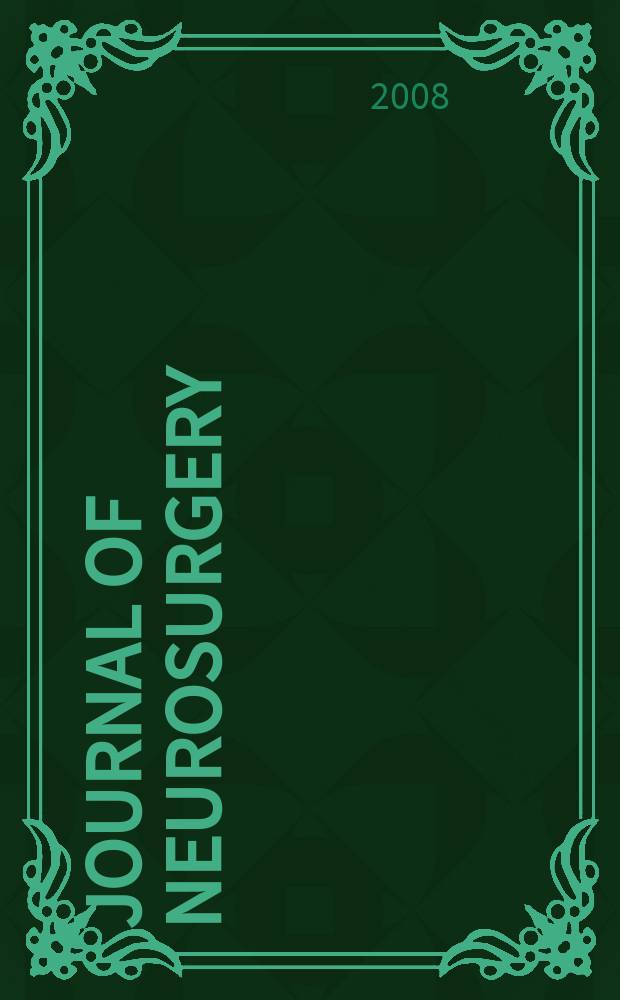 Journal of neurosurgery: Pediatrics : A suppl. to the Journal of neurosurgery. Vol. 1, № 1