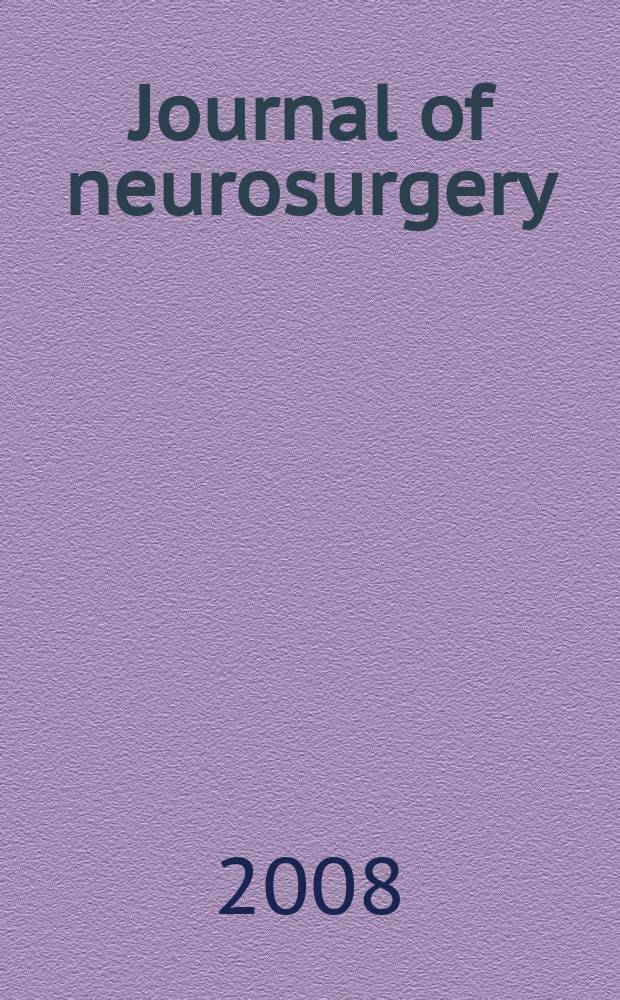 Journal of neurosurgery: Pediatrics : A suppl. to the Journal of neurosurgery. Vol. 1, № 2