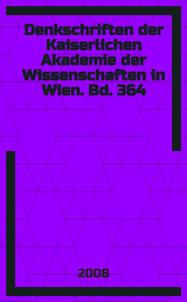 Denkschriften der Kaiserlichen Akademie der Wissenschaften in Wien. Bd. 364 : Régionalisme et internationalisme = Регионализм и интернационализм: Проблемы палеографии и кодикологии средневековья: Труды 15 коллоквиума Международного комитета по латинской палеографии, Вена 13-17 сентября 2009 года