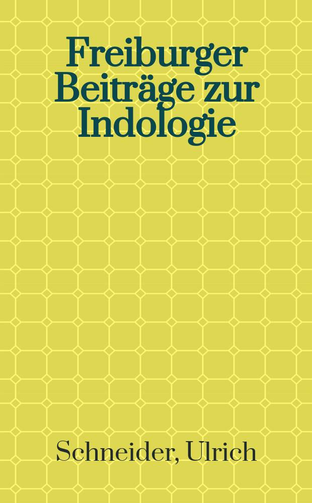 Freiburger Beitr&auml;ge zur Indologie : Eine Publikation des Arnold - Bergstraesser - Inst. f&uuml;r kulturwissenschaftliche Forschung. Bd. 16 [2] : Der Holzgott und die Brahmanen = "Божественное дерево и брамин"