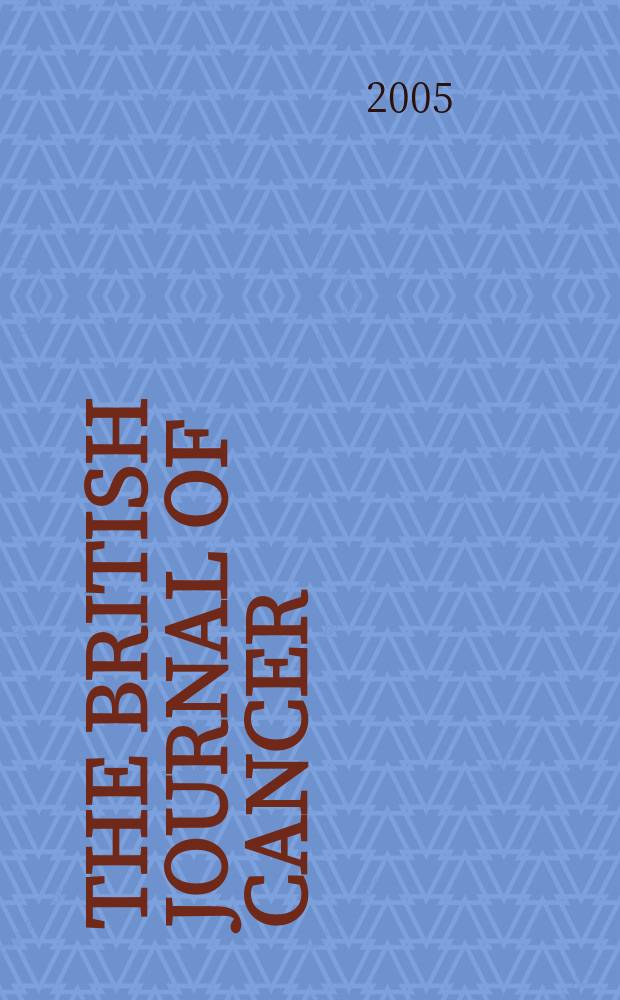 The British journal of cancer : The official journal of the British empire cancer campaign. Vol. 93, № 2