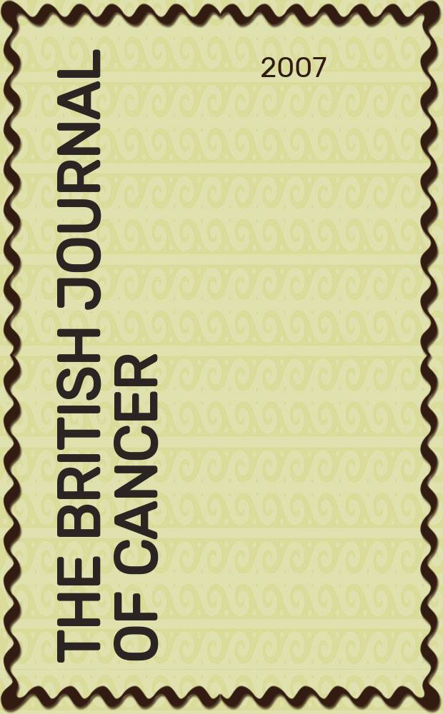 The British journal of cancer : The official journal of the British empire cancer campaign. Vol. 96, № 2