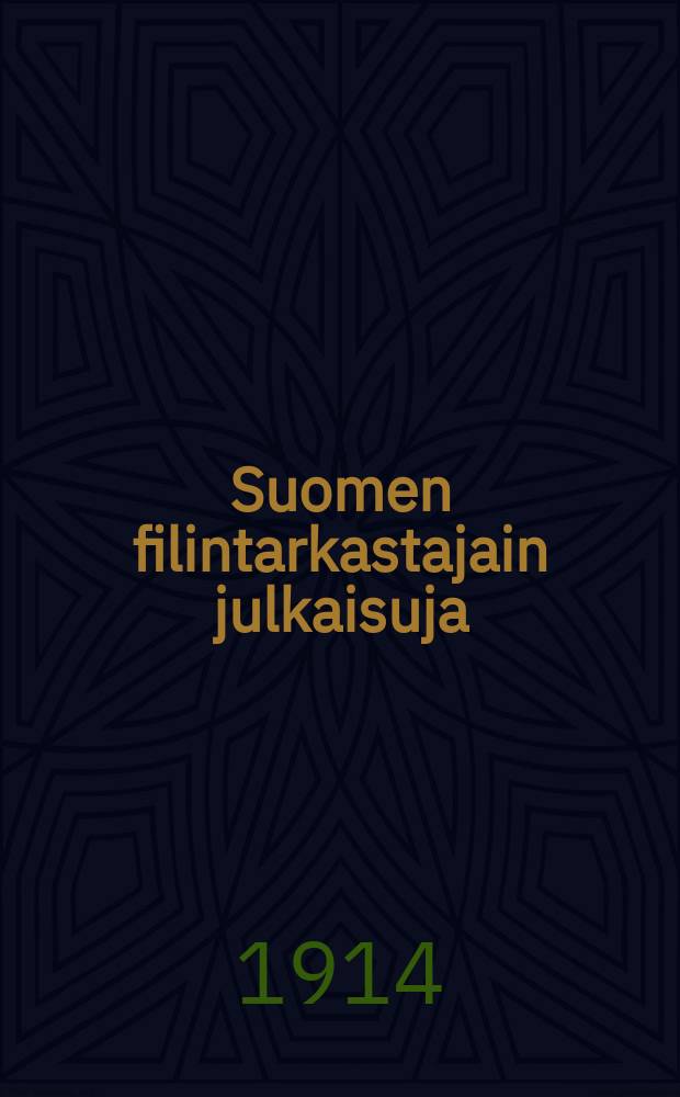 Suomen filintarkastajain julkaisuja