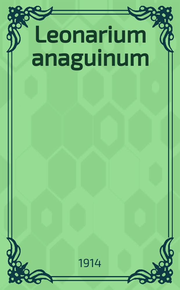 Leonarium anaguinum