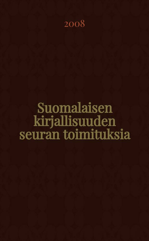 Suomalaisen kirjallisuuden seuran toimituksia : Suomen sodan historia 1808-1809 = История Финской войны, 1808 - 1809