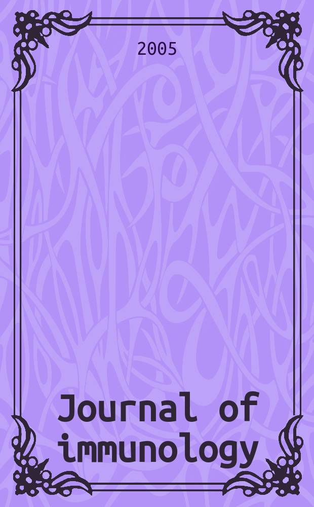 Journal of immunology : Publ. monthly by the American association of immunologists. Vol.175, № 5