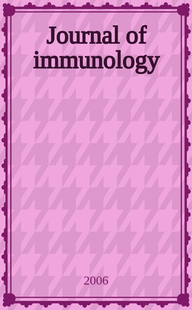 Journal of immunology : Publ. monthly by the American association of immunologists. Vol.176, № 4