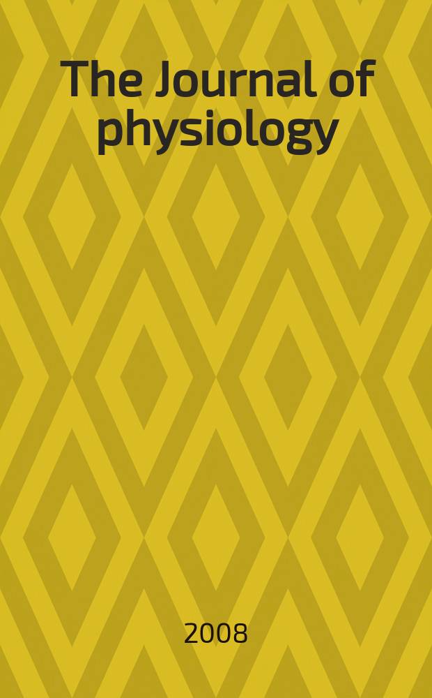 The Journal of physiology : Ed. for the Physiological society. Vol. 586, № 5