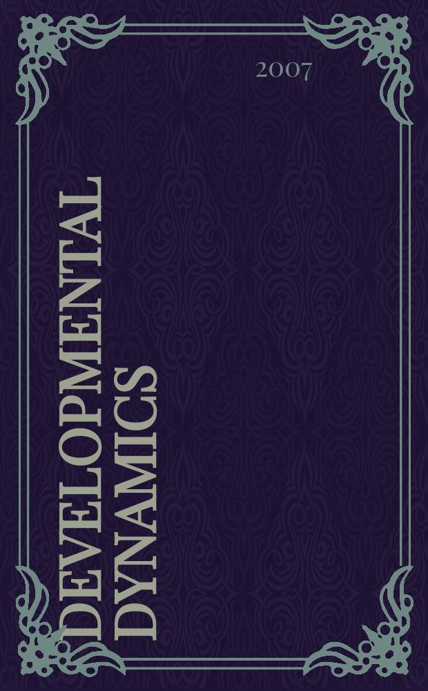 Developmental dynamics : An offic. publ. of the Amer. assoc. of anatomists (Formely The Amer. j. of anatomy). Vol. 236, № 11