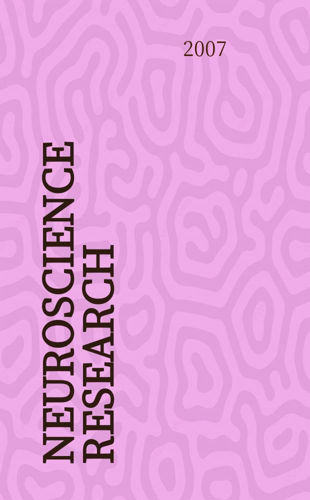 Neuroscience research : The offic. j. of the Japan neuroscience soc. Vol.58, № 1