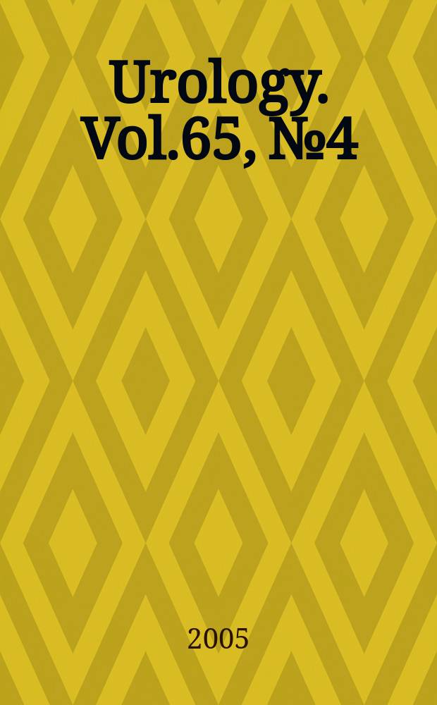 Urology. Vol.65, № 4