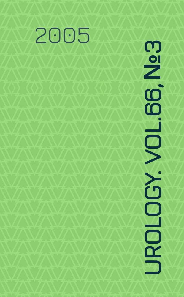 Urology. Vol.66, № 3