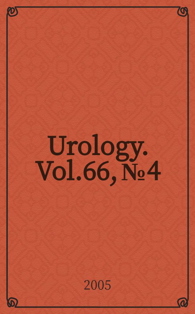 Urology. Vol.66, № 4