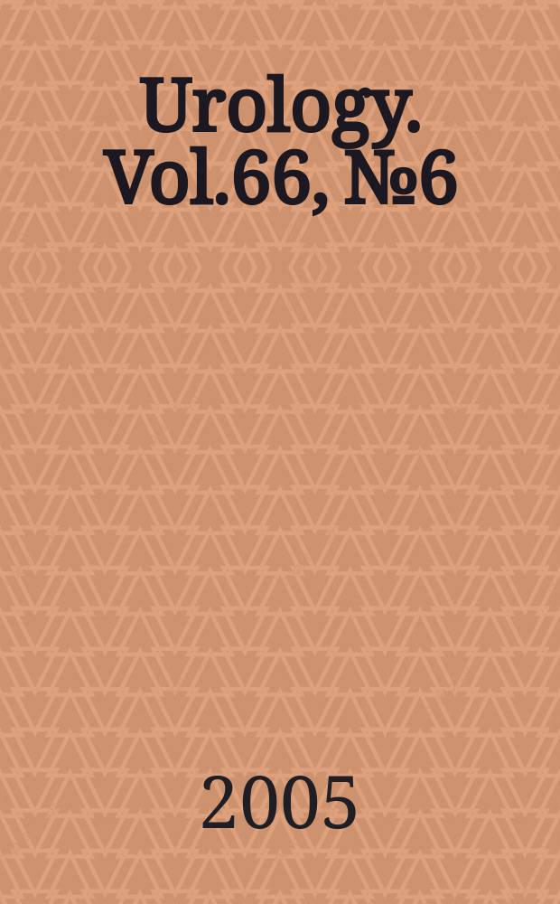 Urology. Vol.66, № 6