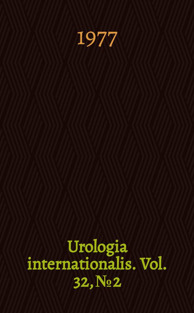 Urologia internationalis. Vol. 32, № 2