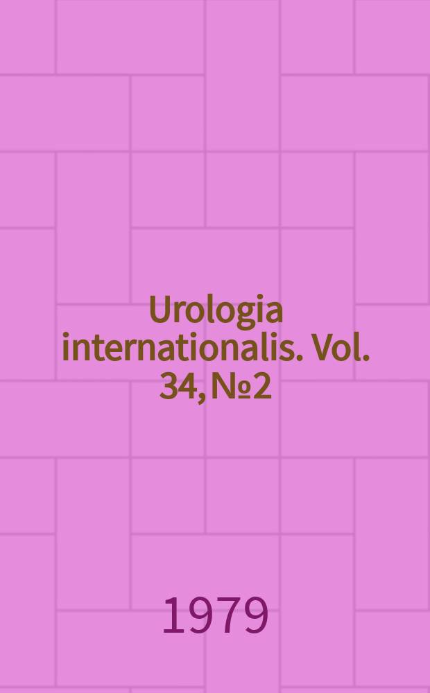 Urologia internationalis. Vol. 34, № 2