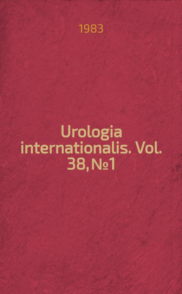 Urologia internationalis. Vol. 38, № 1