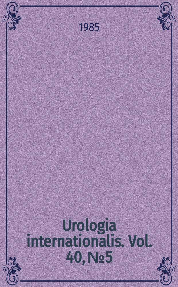 Urologia internationalis. Vol. 40, № 5