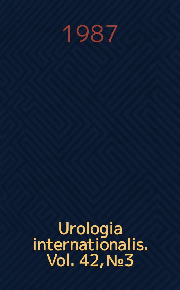 Urologia internationalis. Vol. 42, № 3