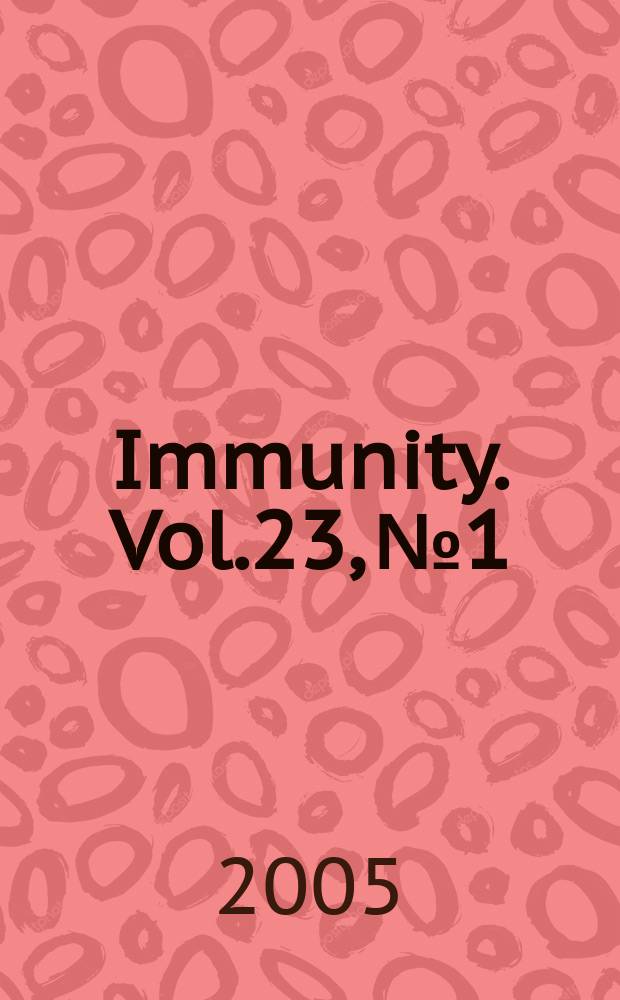 Immunity. Vol.23, № 1
