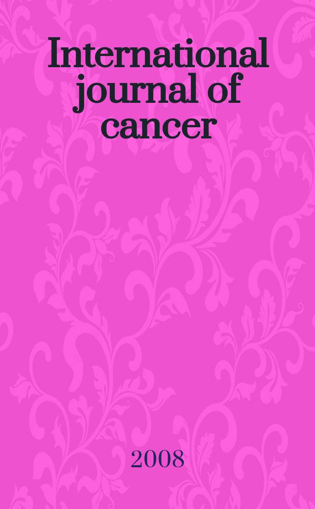 International journal of cancer : Publ. of the International union against cancer. Vol. 123, № 11