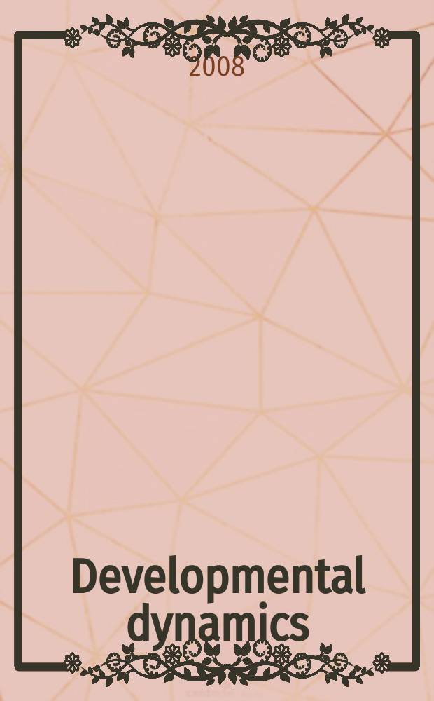 Developmental dynamics : An offic. publ. of the Amer. assoc. of anatomists (Formely The Amer. j. of anatomy). Vol. 237, № 11